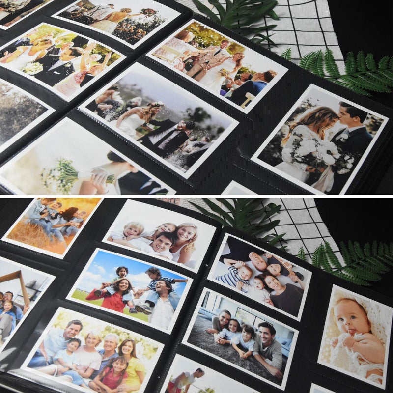 fazhongfa Photo Album fazhongfa Photo Books for 4x6 Pictures Large Capacity Wedding Albums Hold 500 Photos for Family Couple Memories Book Birthday Anniversary Travel Foto Album Acid Free (Silver) - Image 4
